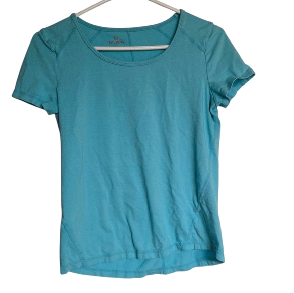 Talbots Tops - Talbots Blue Short Sleeve Tee Small Petite